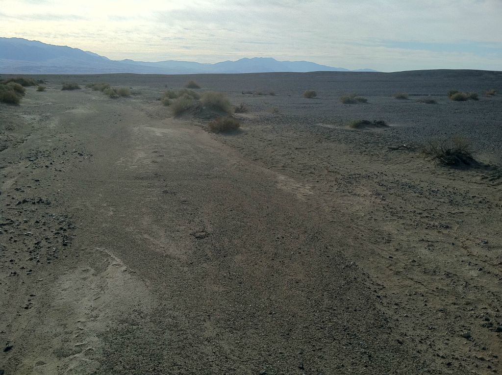 Following a drainage at the base of the Salt Creek hills for a while: